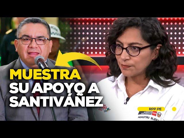 Leslie Urteaga muestra apoyo a Juan José Santiváñez #PDFRPP | ENTREVISTA