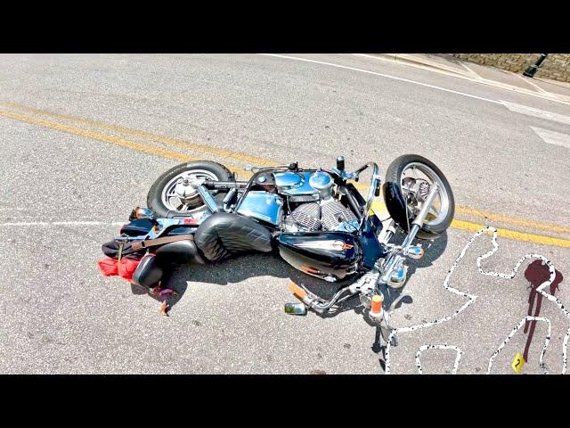 Dropped My Motorcycle Around a Turn Honda Shadow Fail