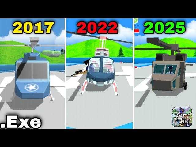 Evolution in police helicopter in dude theft wars | dude theft wars . exe | funny moments