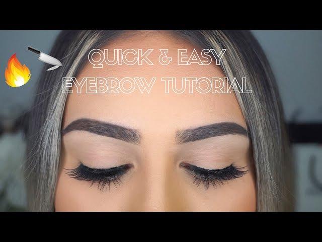 QUICK & EASY EYEBROW TUTORIAL | Brenda Huerta