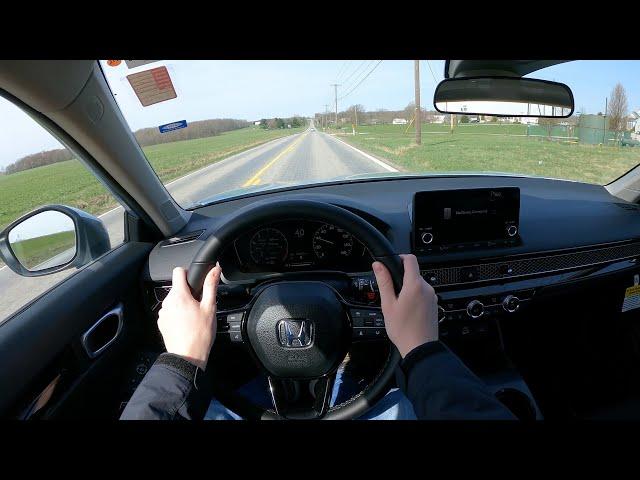 2023 Honda Civic EX 1.5T - POV First Driving Impressions (3D Binaural Audio)