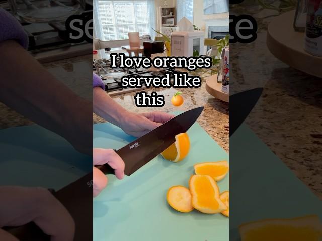 Cutting oranges  #fruit #orange