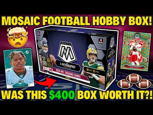 *2024 MOSAIC FOOTBALL HOBBY BOX REVIEW! WAS THIS $400 HOBBY BOX WORTH IT?!