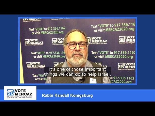 Rabbi Randall shares a personal story about Why I'm voting for Mercaz