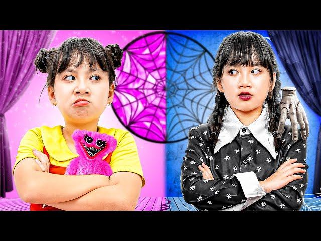 Baby Doll Become Wednesday Addams To Protect Herself | Baby Doll & Friends