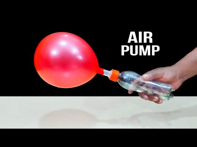 How to make an air pump to inflate balloons | DIY Bottle Air Pump | Bottle Life Hacks