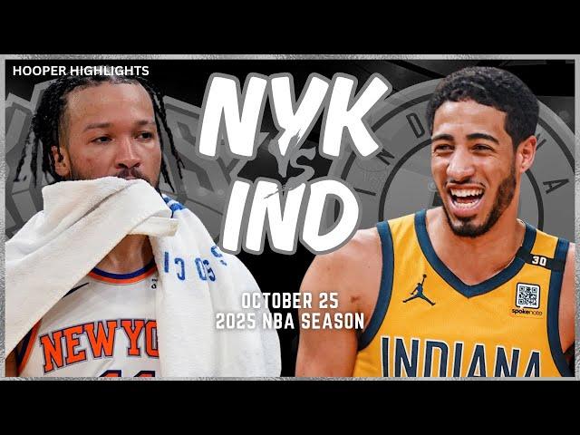 Indiana Pacers vs New York Knicks Full Game Highlights | Oct 25 | 2025 NBA Season