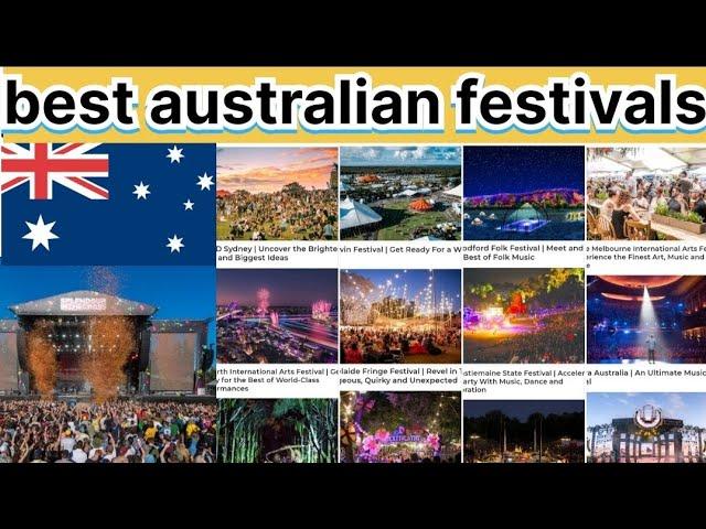 best australian festivals / Australian festivals list / Music festivals