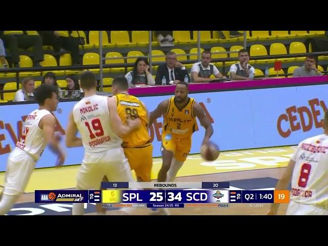 AdmiralBet ABA League 2024/25 highlights, Round 9: Split - SC Derby (15.11.2024)