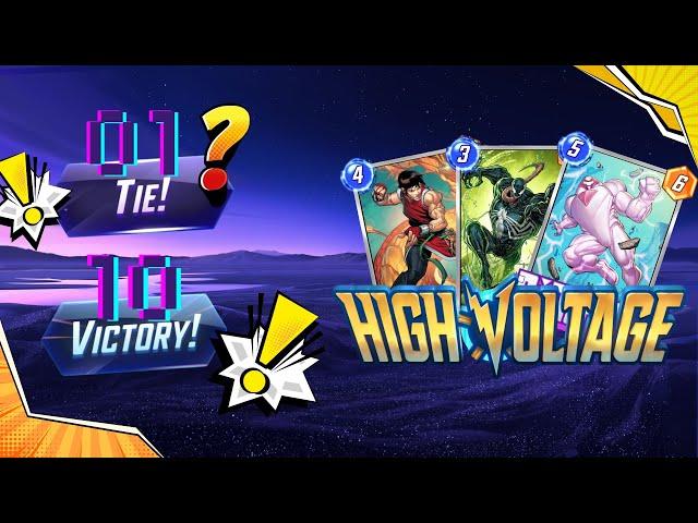 VENOM DOMINATES! 10 Wins & 1 Tie in High Voltage Event – Marvel Snap (No Skip)