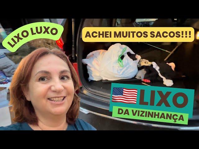 LIXO LUXO DA VIZINHANÇA NOS ESTADOS UNIDOS, ENCONTREI MUITA COISA BOA NA RUA DA MINHA CASA!