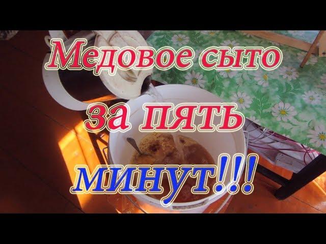 КАК СДЕЛАТЬ МЕДОВАЯ СЫТА ЗА 5 МИНУТ!!! ДЛЯ ПОДКОРМКИ СТАРТЁРОВ И ВОСПИТАЛОК