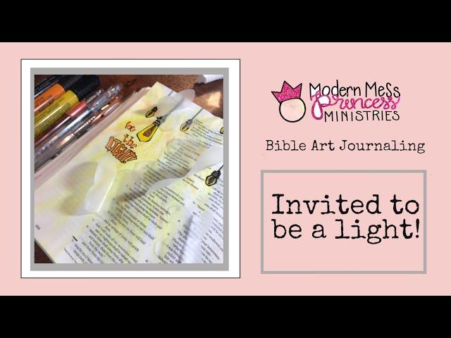 Bible Art Journaling | Using waxed paper | Be a light