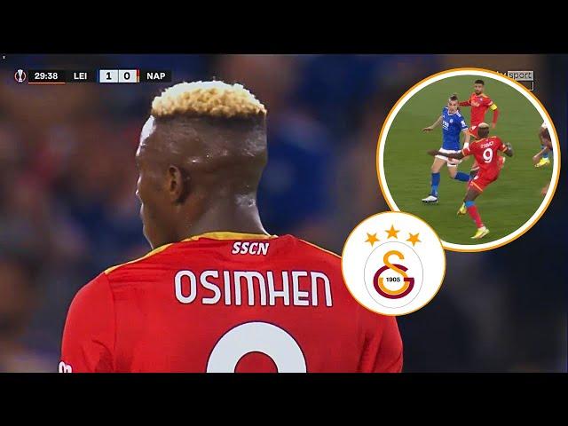 Osimhen vs Leicester City | WELCOME TO GALATASARAY | Goals & Skills