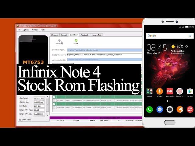 INFINIX NOTE 4 STOCK ROM FLASHING | INFINIX X572 STOCK ROM