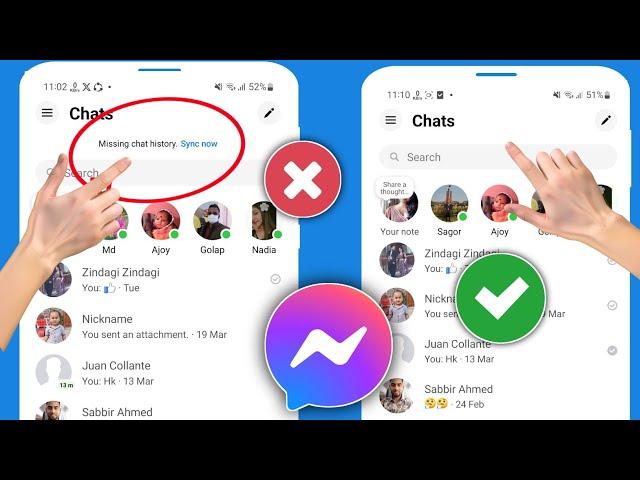 How to Fix Messenger Missing Chat History Sync Now Option Not Showing Problem Solve (2024)