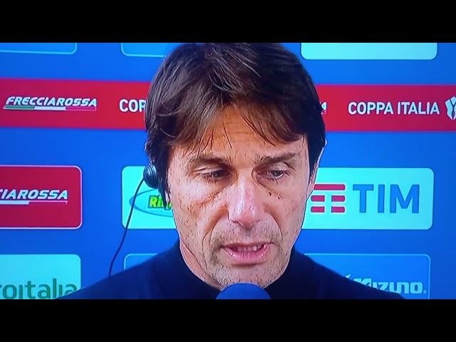 Antonio Conte intervista post Lazio-Napoli (3-1) "dobbiamo pensare a noi stessi"