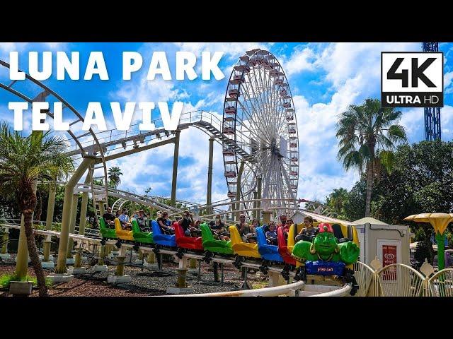 LUNA PARK, Tel Aviv, Israel | 4K UHD Relaxing Virtual Walk