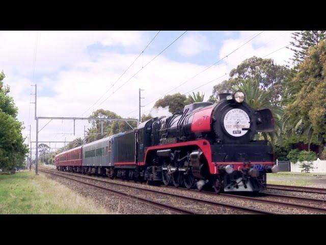 R707 - Steam Train in Melbourne - PoathTV Australian Trains & Railways