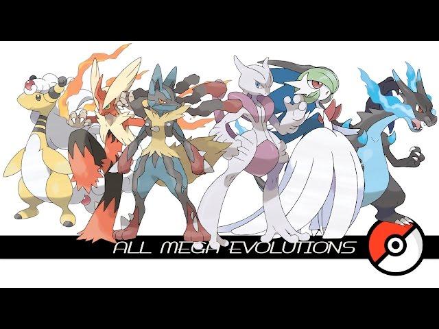 All Mega Evolutions (メガシンカ)