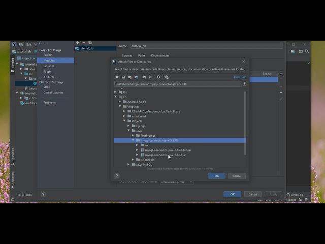 Java Tutorial: Add MySQL Connector/J in IntelliJ IDEA 2019