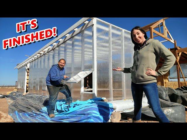 The Walls of Our Attached Greenhouse are DONE! Here's the Next HUGE Step in our Off-Grid House Build