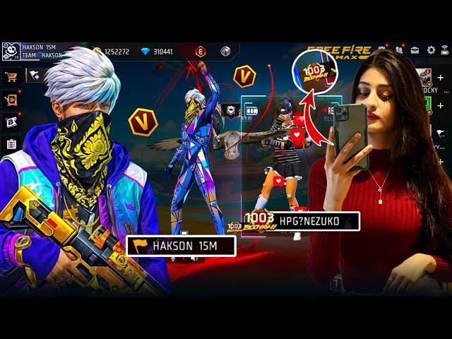 Breaking 1003 Winning Streak of Cute Girl  Attitude Girl Prank With Hakson Bhai  Garena free fire