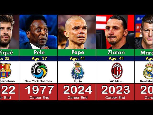 Bye Bye - Best Footballers Retired in Every Year 1947-2024