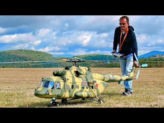 WOW !!! STUNNING !!! Mil Mi-8 AMT RC TURBINE SCALE MODEL RUSSIAN HELICOPTER FLIGHT DEMONSTRATION !!!