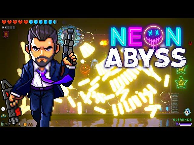 Neon Abyss Gameplay | James Hard Mode | Final Boss Kill | Seed Q1ZAMHK8