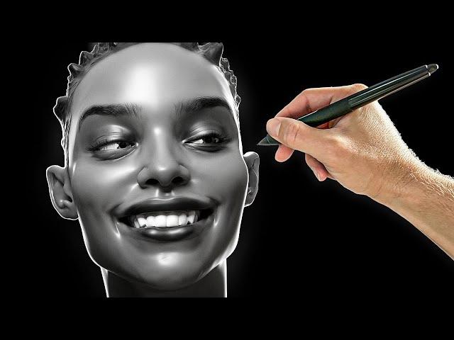 Sculpting a Face! 5 Hours in 5 Minutes