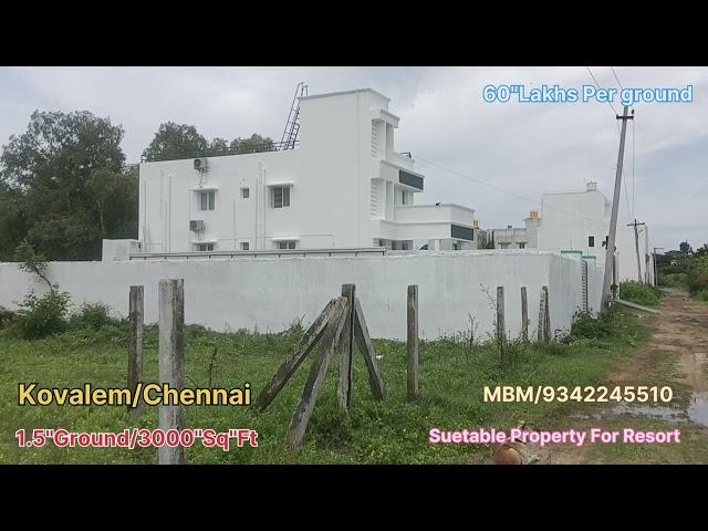 :5221.5"Ground/3000"Sq Ft/Resort Purpose OR Form House" Property Sale In Kovalem Chennai/ECR ️