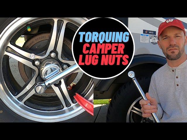 Using a Torque Wrench to tighten our camper's lug nuts (Flagstaff E-Pro E20BHS)