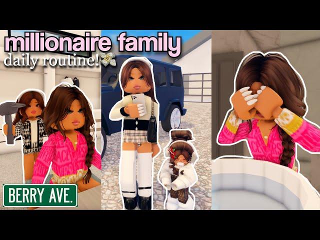 Millionaire Family Daily Routine  | Roblox Berry Avenue Roleplay