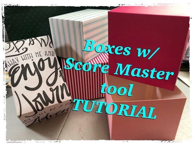 Score Master 3x3 BOXES demo- CRAFTER’s Companion Die Cut Diaries TUTORIAL