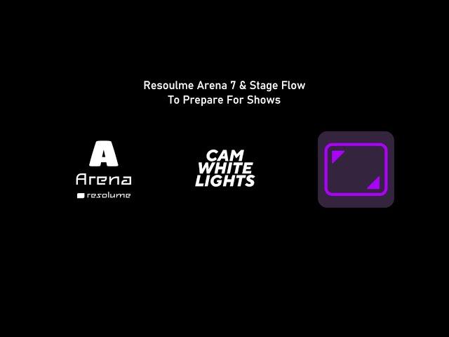 How I Use Resolume Arena 7 & Stage Flow To Prepare For Shows