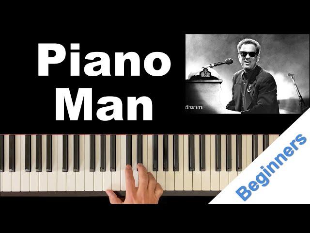 Piano Man in Simple 3 Note Chords