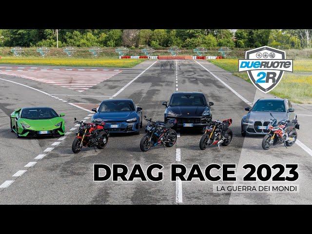 HYPERNAKED DRAG RACE 2023: Superbike vs Supercar [english subtitles]