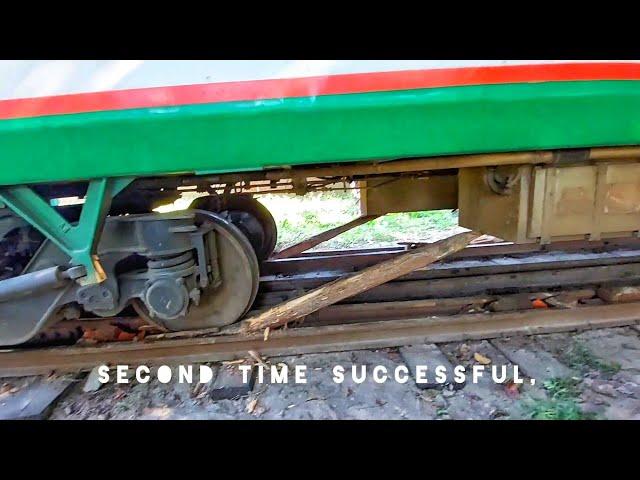 Derailed LHB Coach ll Rerailing Whiteout Relief Crane ll Bangladesh Railway