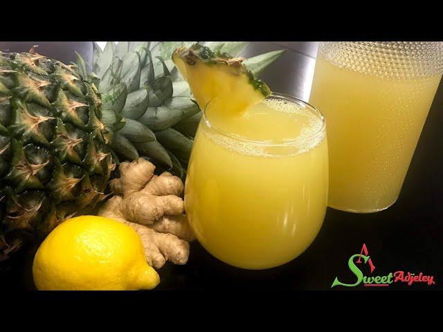 Let’s Make My Healthy Ginger Pineapple Drink | Ginger Pineapple Juice