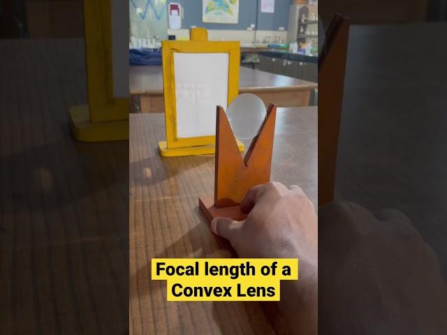 Determination of Focal length of Convex Lens |  #convex lens #Focal length #reels #youtubeshorts