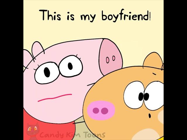 Peppa Pig Boyfriend meets Daddy Pig (Peppa animation meme) #SHORTS