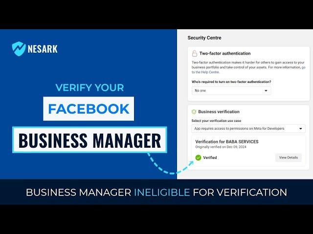 How to Verify Facebook Business Manager | Business Manager Ineligible for Verification | Nesark