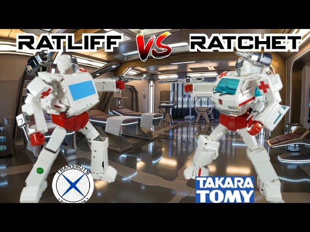 Comparison: X-Transbots MX-48 Ratliff VS Takara Tomy MP-30 Ratchet