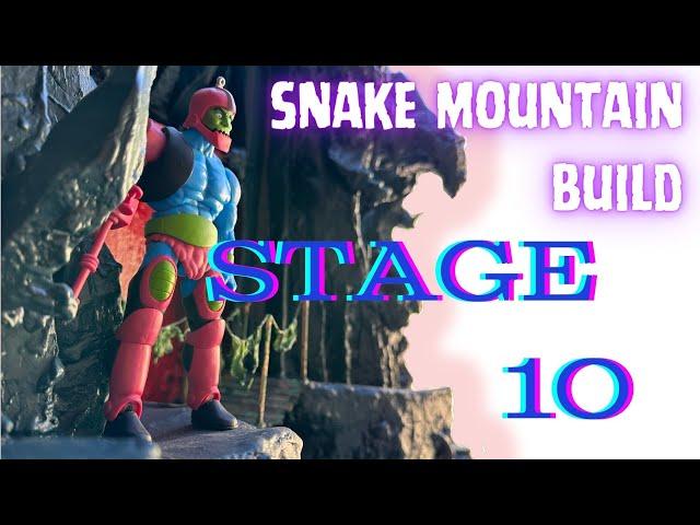 SNAKE MOUNTAIN BUILD: Stage 10! DONE! #snakemountain #mastersoftheuniverse #diy #playset #skelevader