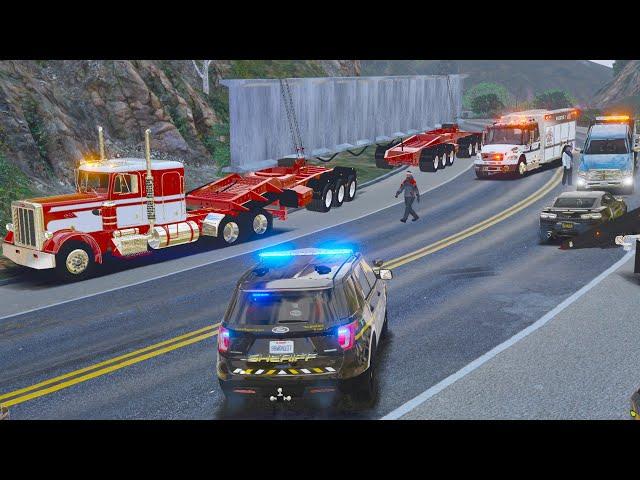 Stressful High Risk Oversize Load in GTA 5 RP