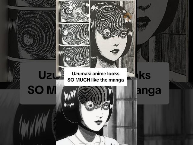 Uzumaki anime is VERY faithful to the manga! #junjiito #uzumaki #anime #adaptation #manga #animation