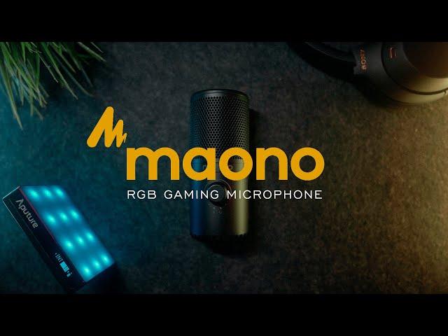 MAONO DM30 RGB Gaming Microphone | EQ + Limiter + Compressor