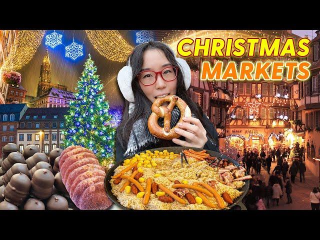 French CHRISTMAS MARKET TOUR  Food & Shopping in Strasbourg!