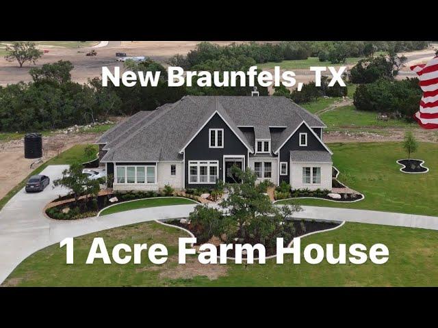 New Braunfels, TX 1 Acre Stunning Farm House for Sale | Starting in the mid $700’s